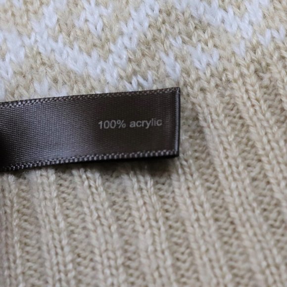 The Limited | White & Tan Print Button Down Cardigan - Picture 8 of 10